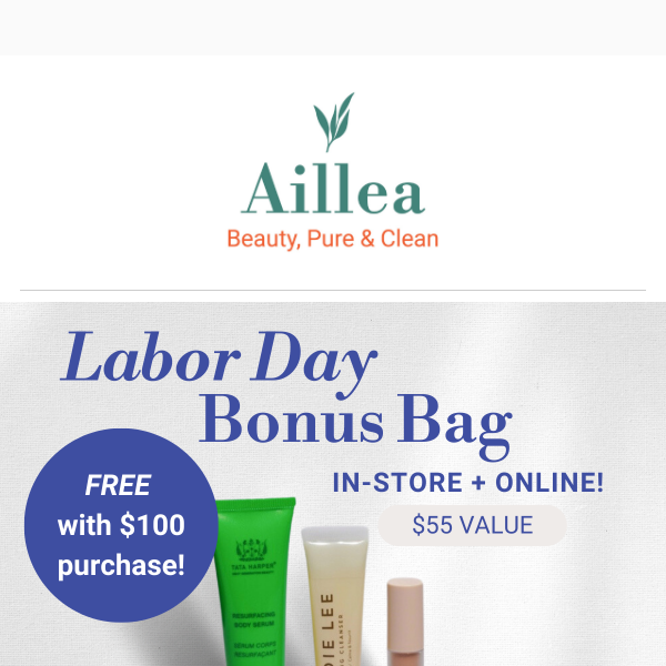 Don't Miss The Labor Day Bonus Bag! 🚨
