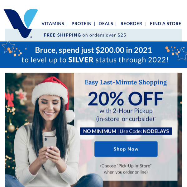 The Vitamin Shoppe, grab 20% off with 2-Hour Pickup