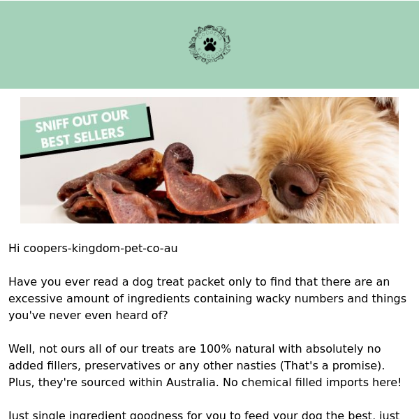 ⚠️Warning: This email contains highly addictive dog treats!