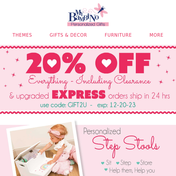 20% off EVERYTIHNG EXPRESSED!!