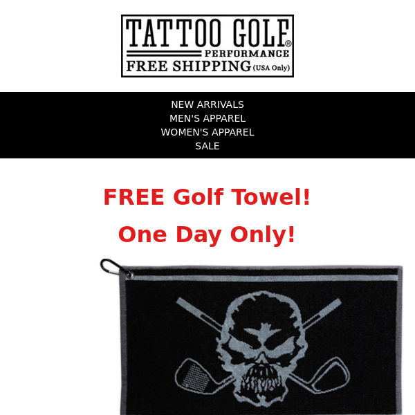 ☠️Golf Towel Gift with Purchase☠️