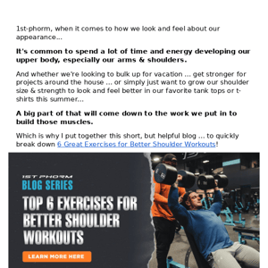 Top 6 Exercises For Better Shoulder Workouts