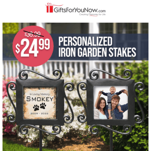 $24.99 Personalized Garden Stakes (Save Over 30%)