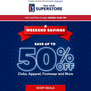 Weekend Savings STARTS TODAY