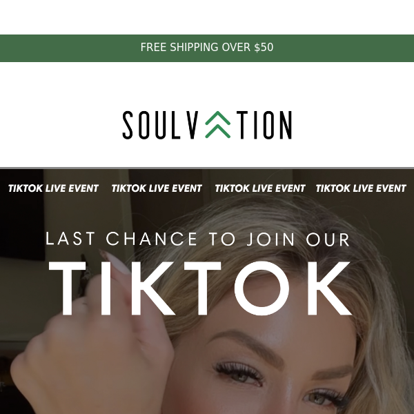 Join Our Exciting TikTok Live Event and Enjoy Free Shipping Over $50 🚨