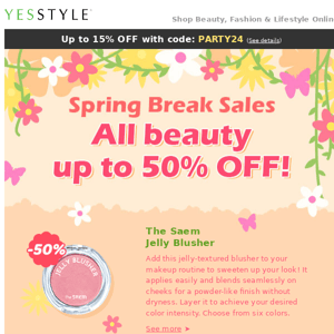 Spring Deals at Half Price! Get spring makeup-ready!