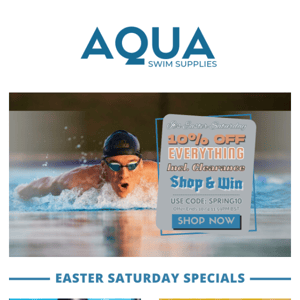 🔊 It's Easter Saturday 😋😋 10% OFF Sitewide 🏃🏃