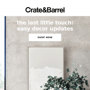 NEW decor = your easiest update