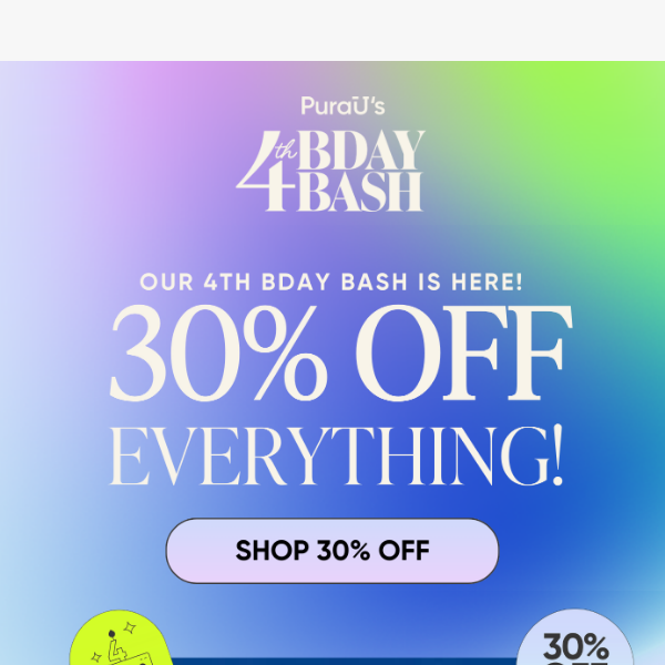 30% OFF SITEWIDE 🎉🥳