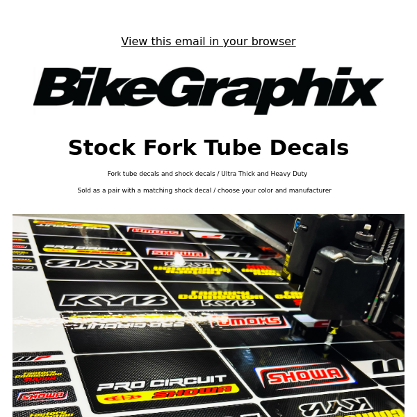 Grab Your Stock Fork Tube Decals Now! ⚡️ Exclusive Online Offer