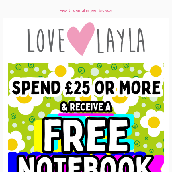 Love Layla Designs, fancy a FREE Notebook? 📘