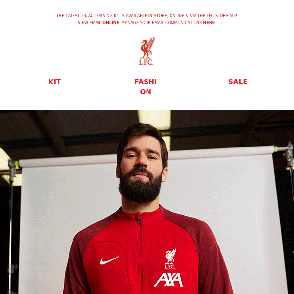 Shop the NEW 23/24 LFC Training Capsule Collection
