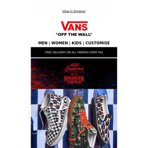 New Vans x Stranger Things prints have dropped!