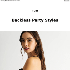 ✨ Winter Party Styles: Backless Dresses ✨