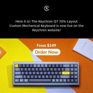 The New Compact King Is Here. Keychron Q7 Is Now Officially Launched.