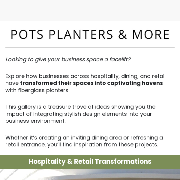 Eye-Catching Planter Ideas for Any Business