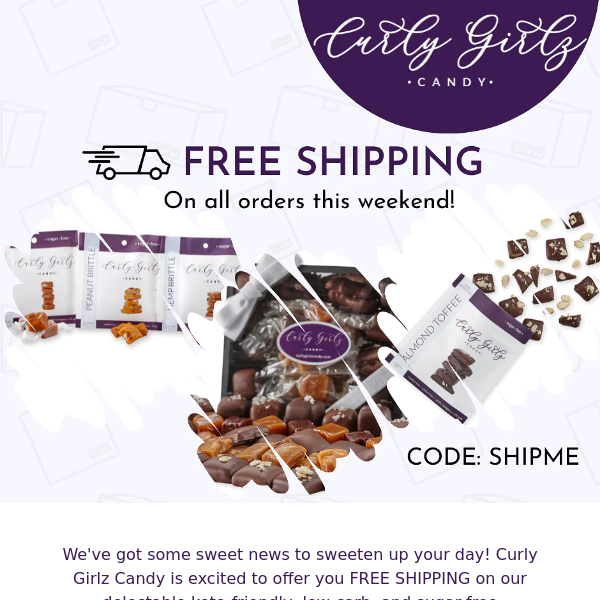 Unlock the Sweetest Deal: FREE SHIPPING on Keto-Friendly Delights!