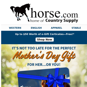 What Are You Getting Mom? Start with a $50 Gift Certificate!