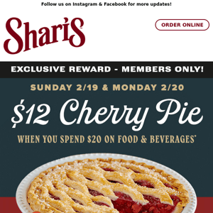 Cherry Pie for President's Day?? 🍒🥧