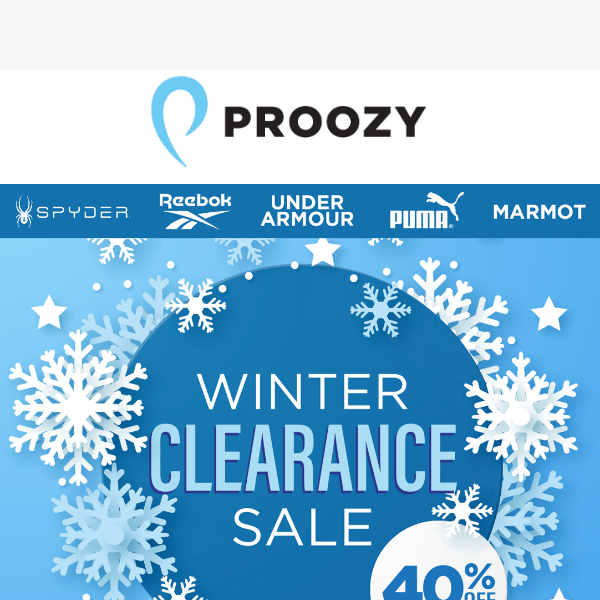 Run—Don't Walk to Our Winter Clearance! ❄