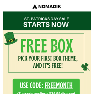 ☘️ Your LUCKY Day: A FREE Box! 🎁