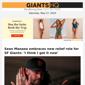 Sean Manaea embraces new relief role for SF Giants: ‘I think I get it now’
