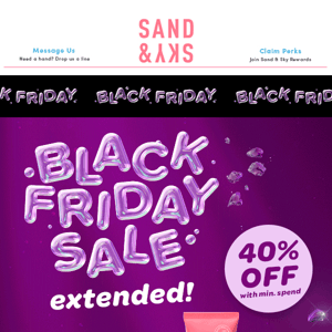 Surprise! Black Friday Sale extended 🖤