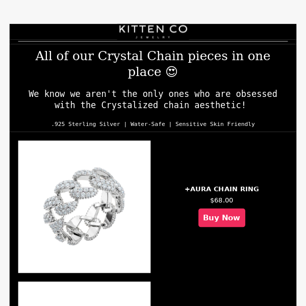 Crystal Chain Edit 💎⛓| Kitten Co Jewelry