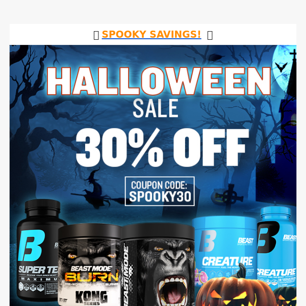 🎃 Spooky Savings - 30% OFF Halloween Sale