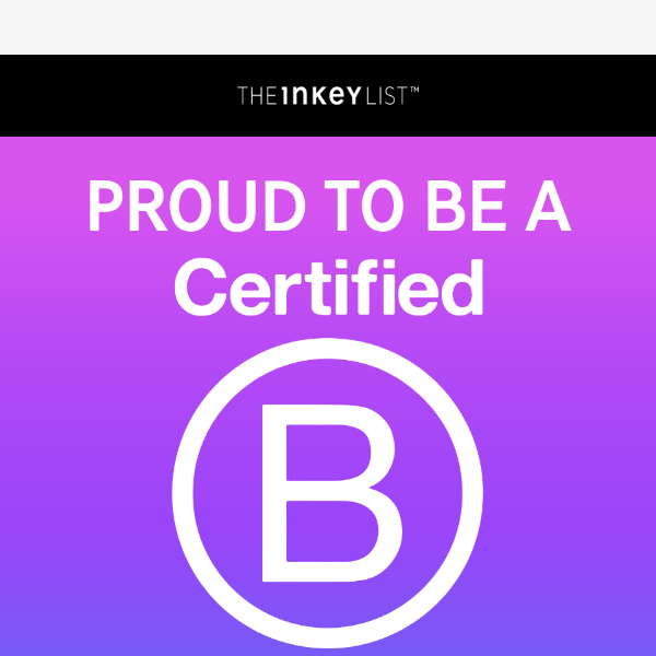 So proud to now be B-Corp! 🌎