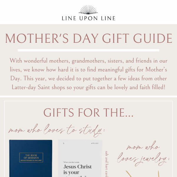 Mother's Day Gift Guide!