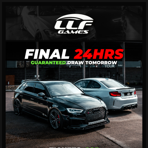 FINAL 24HRS! ⌛ 500bhp+ M2 / 493bhp RS3 / £30K must be won tomorrow