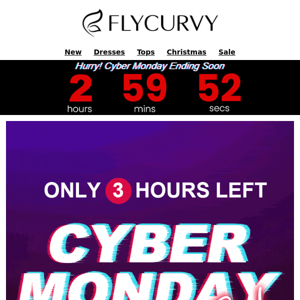 🚀🔥.FlyCurvy. 3-Hour Cyber Monday Sale: Grab Your 90% OFF Deals Now!