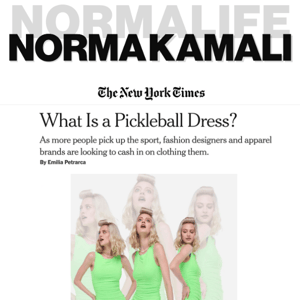 💚 THE NK PICKLEBALL DRESS IN THE NEW YORK TIMES! 🖤 