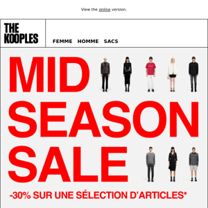 Mid season sale | C'est maintenant