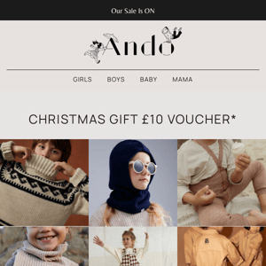 CHRISTMAS GIFT £10 VOUCHER*