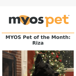 MYOS Pet of the Month: Riza