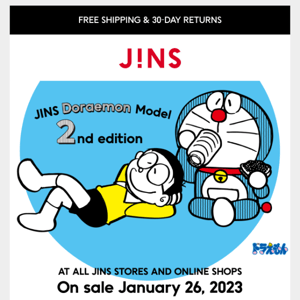 Coming Soon: JINS Doraemon Model 2nd Edition