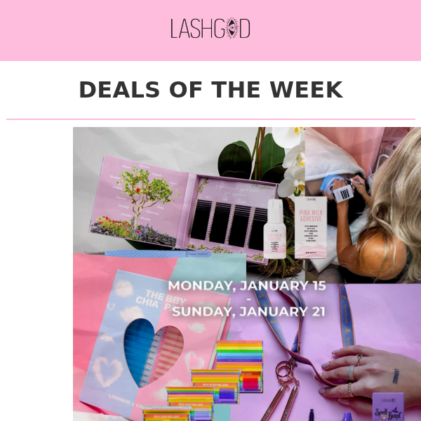 LASHGOD Deals of the Week: January 16th-22nd 💃