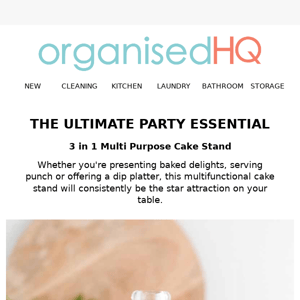 The Ultimate Party Essential: 3-in-1 Multipurpose Cake Stand