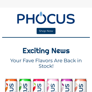✨ Exciting News! Your Fave Flavors Are Back in Stock