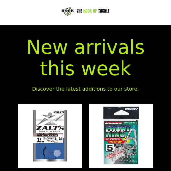 New arrivals this week