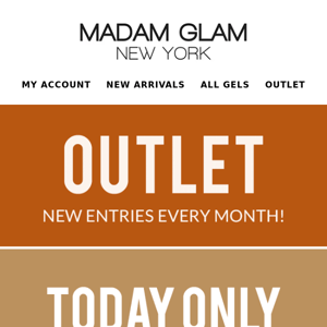 New items in Outlet at 65% OFF 🛍️