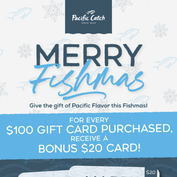 Last chance to get your $20 holiday bonus cards!