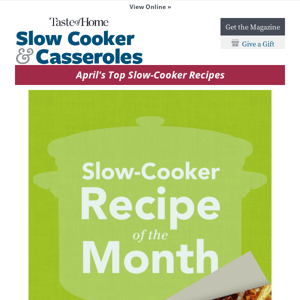 Slow-Cooker Recipe of the Month