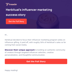 Herbitual’s curated influencer strategy