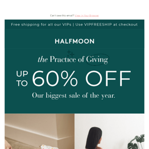 The giving starts now: Our biggest sale ever