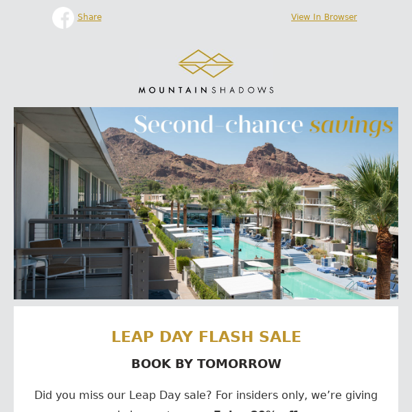 Second Chance for our Leap Day Flash Sale