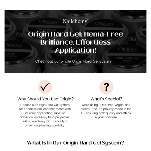 💎 Discover the Magic of Origin Hard Gel System! 💎