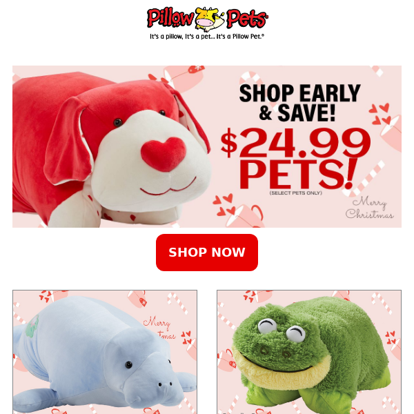 $24.99 Pillow Pets! 😍 Gift giving made EASY!